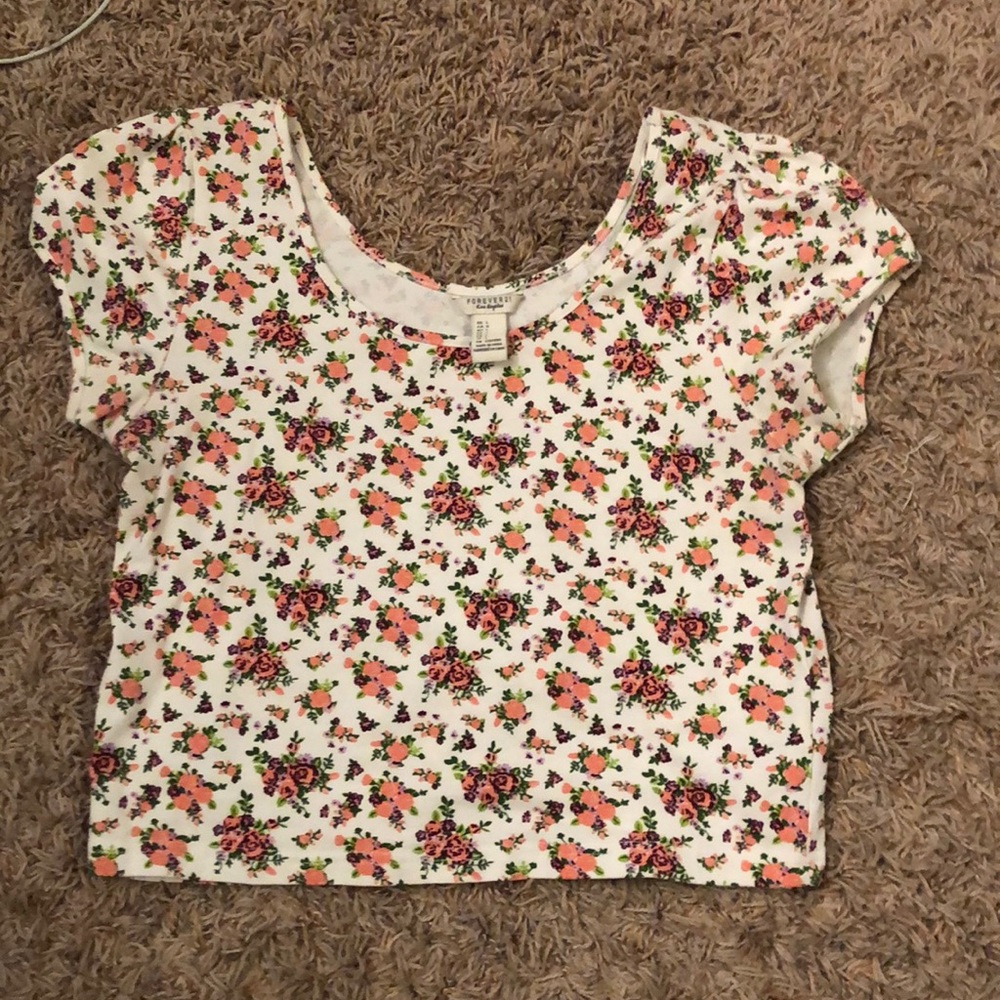 Floral crop top